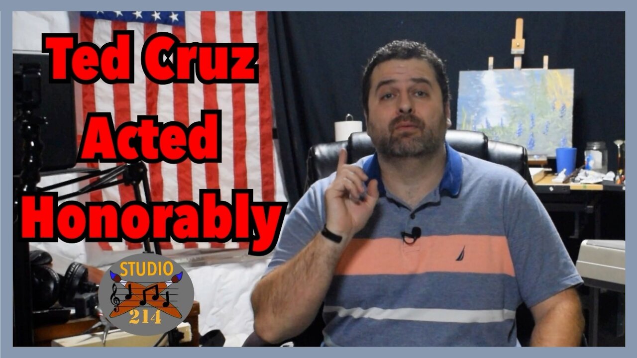 Ted Cruz Did The Right Thing, Stayed Strong & SHAME On Those Who Didnt - STUDIO214