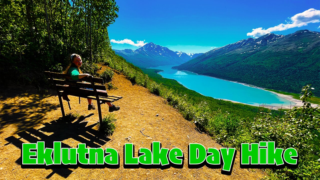 🏞Escape to Beautiful EKLUTNA LAKE Alaska | Twin Peaks Day Hike on a Hot Summer Day #Shorts 🥾