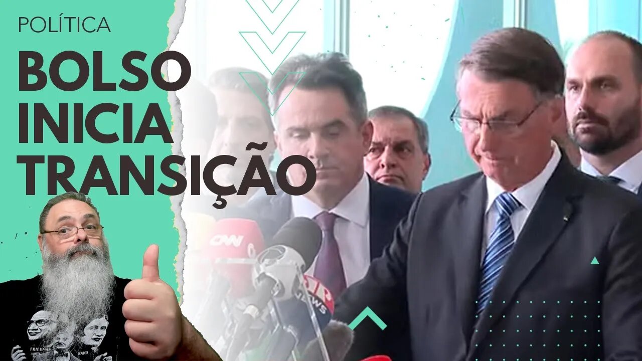BOLSONARO faz PRONUNCIAMENTO CURTO determinando INICIO do PROCESSO de TRANSIÇÃO de GOVERNO