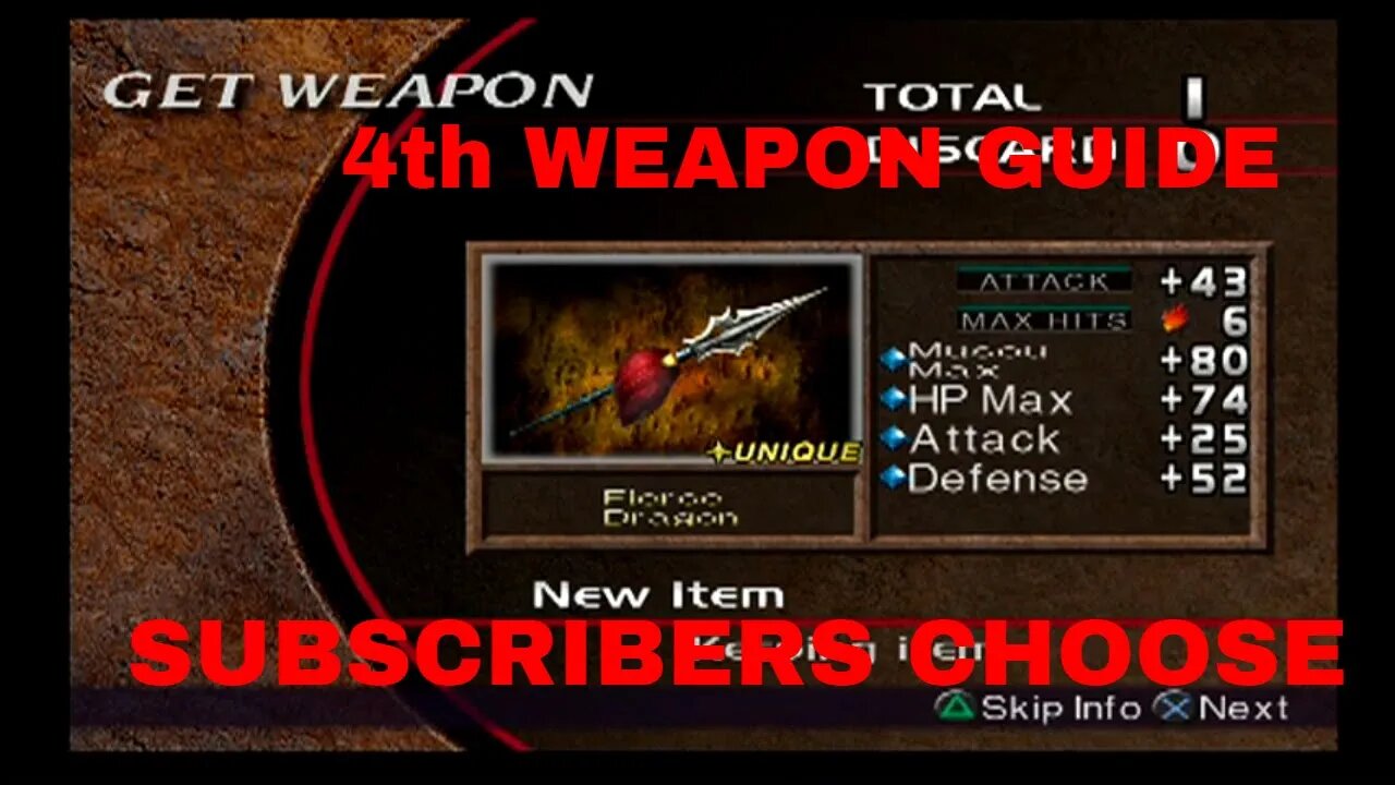 Subscriber Poll! Which Game Do You Want to See Next? Option #1: Dynasty Warriors 3 4th Weapons!