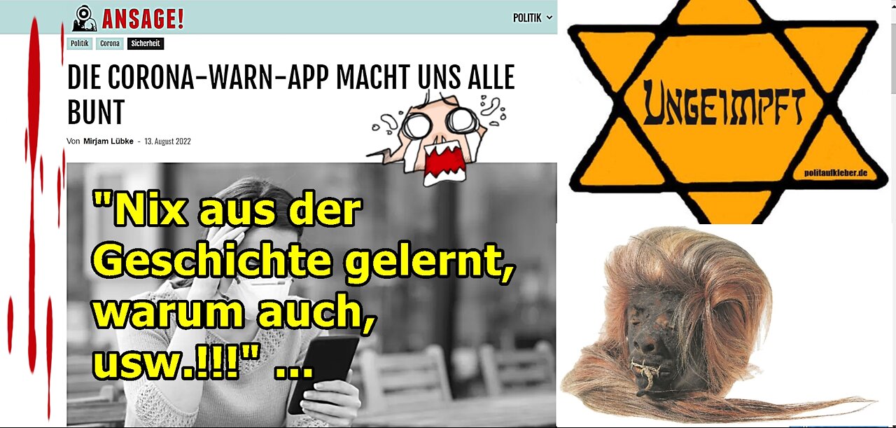 "Nix aus der Geschichte gelernt, warum auch, usw.!!!“ …