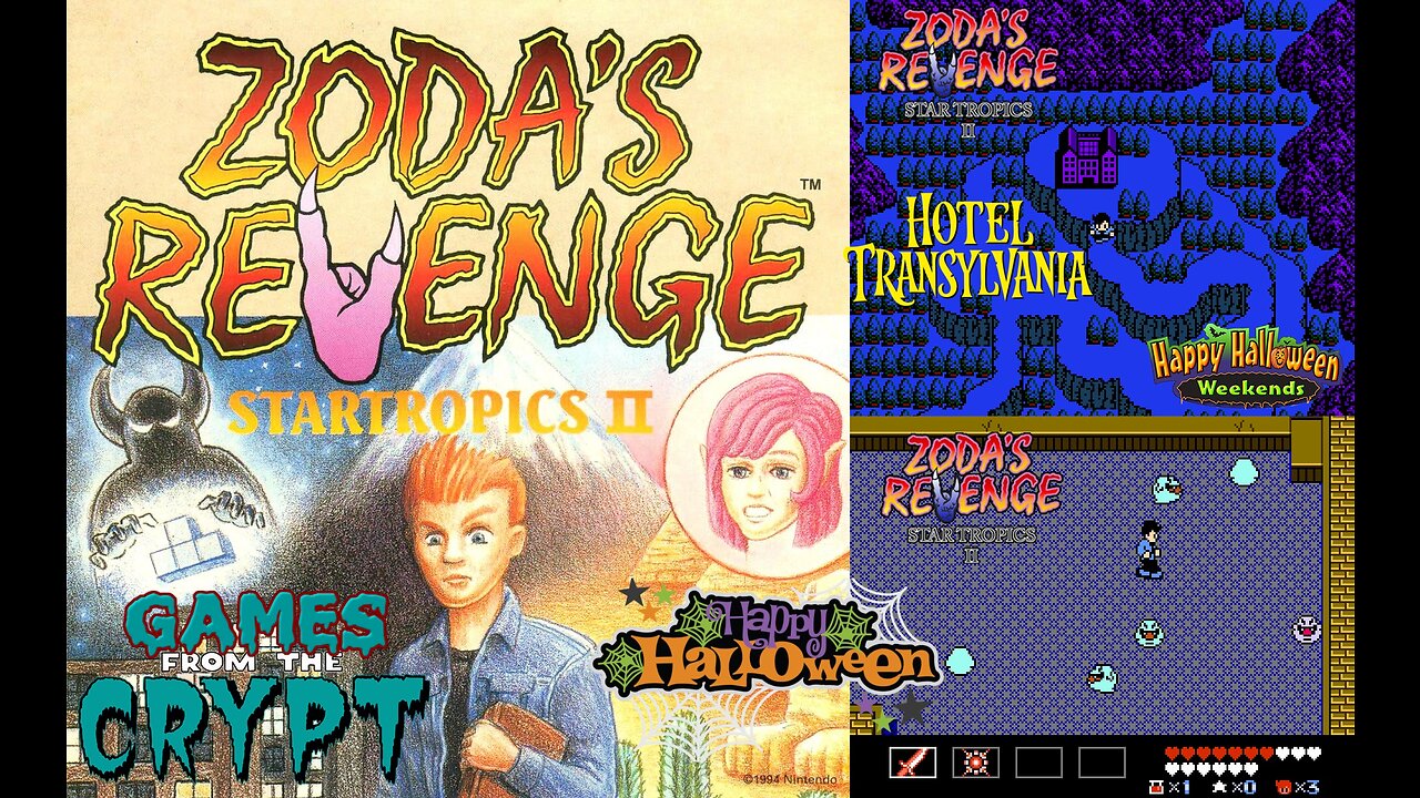 Games from the Crypt - Startropics 2: Zoda's Revenge (NES) Chapter 7: Transylvania Stage [Reupload Archieve]