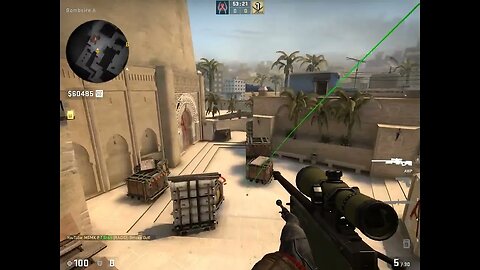 T Spawn Block A Side de_mirage smoke