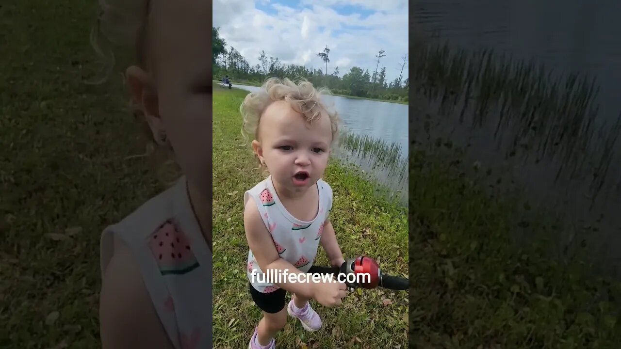 Ava's first fish