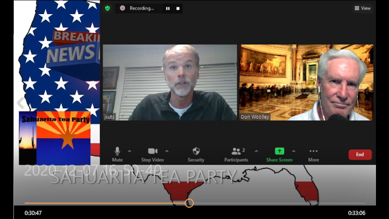 Sahuarita Tea Party Breaking News interview with Jeff Utsch, Constitutional Authority