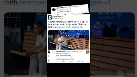 Deadspin gets RATIO'd on #twitter for mocking Clayton Kershaw's Christian faith #zoobox #baseball