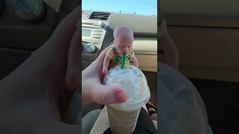 Baby Drinks Starbucks #shorts