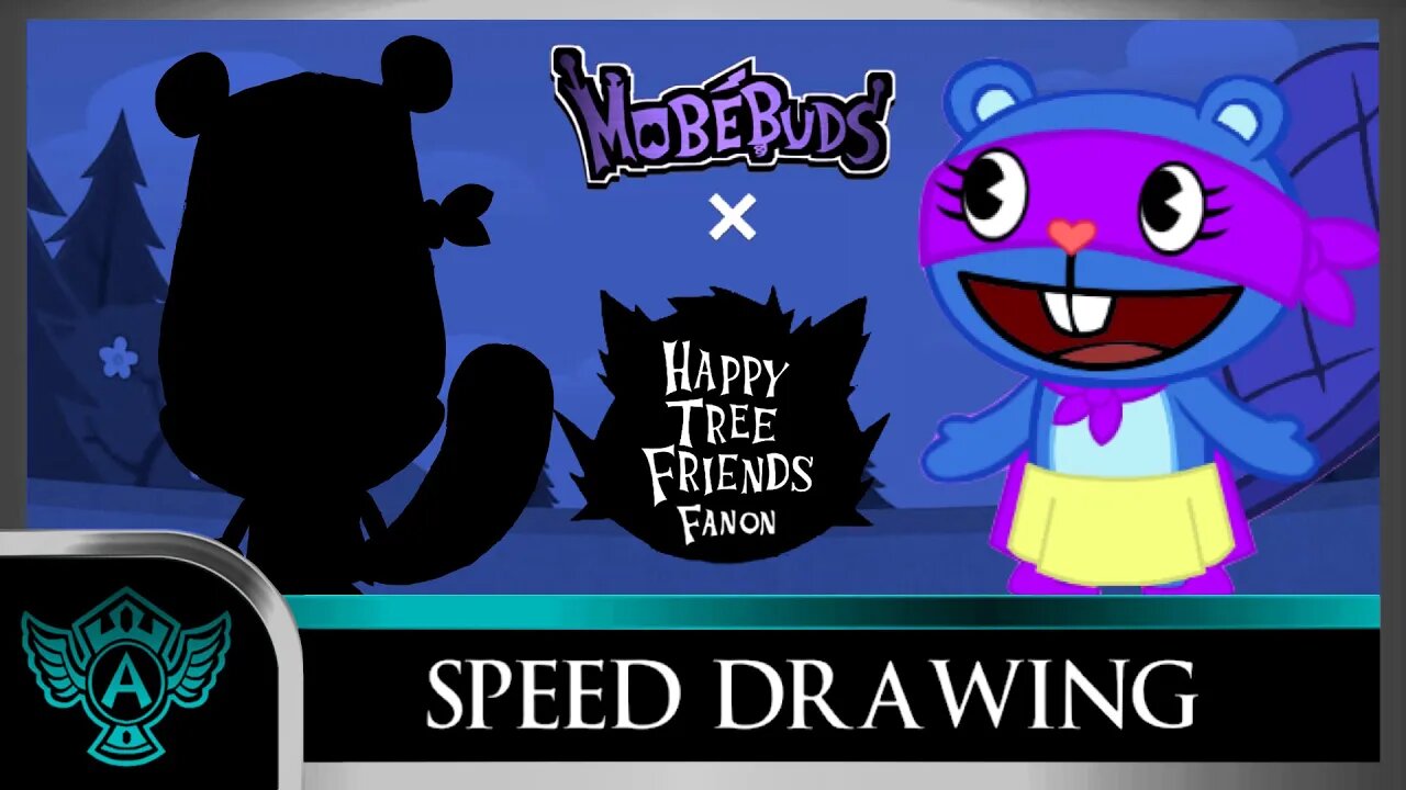 Speed Drawing: Happy Tree Friends Fanon - Polly | Mobebuds Style