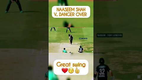 Naseem Shah v.dangrous and swing spell against New Zealand 😚👍🔥 #cricket #ytshorts #shortsfeed #psl