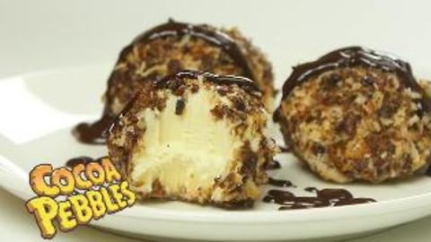 Cocoa Pebbles "Fried" Ice Cream