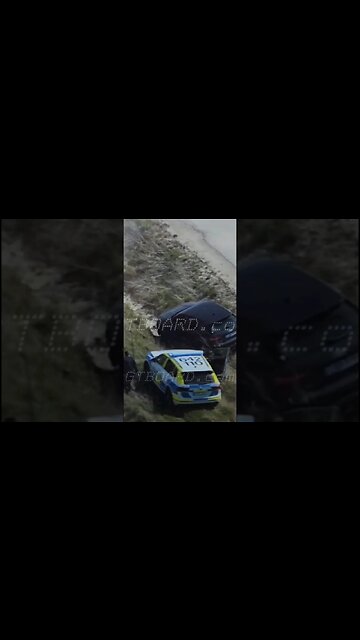 ⚠️190 km/h 120 mph Wild carchase in Sweden, trio arrested under gunpoint full chase 13 minutes!😱⚠️👏