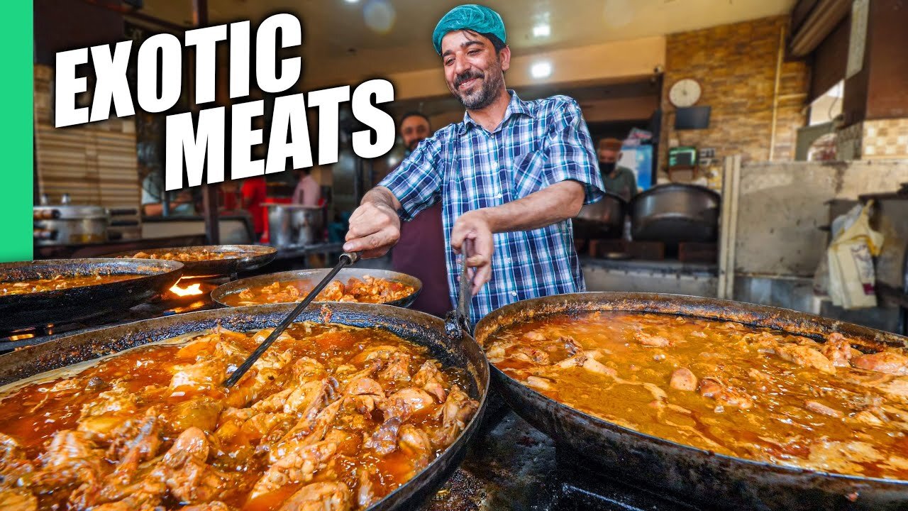 Pakistan’s Ultra Bizarre Street Food!! Exotic Meats of Lahore!!