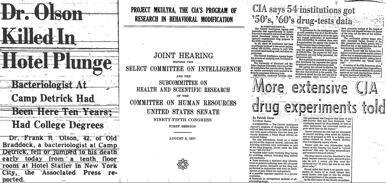 🔲🔺 CIA's Human Experiments With Mind Control: Project MK-Ultra