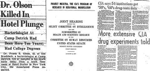 🔲🔺 CIA's Human Experiments With Mind Control: Project MK-Ultra