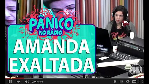 Amanda se exalta e Emílio Surita discursa | Pânico