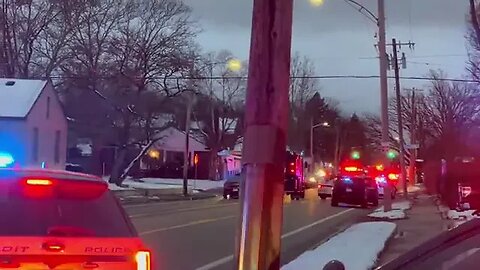 On the scene in Detroit’s northeast side where 2 Michigan State Police officers have been shot.