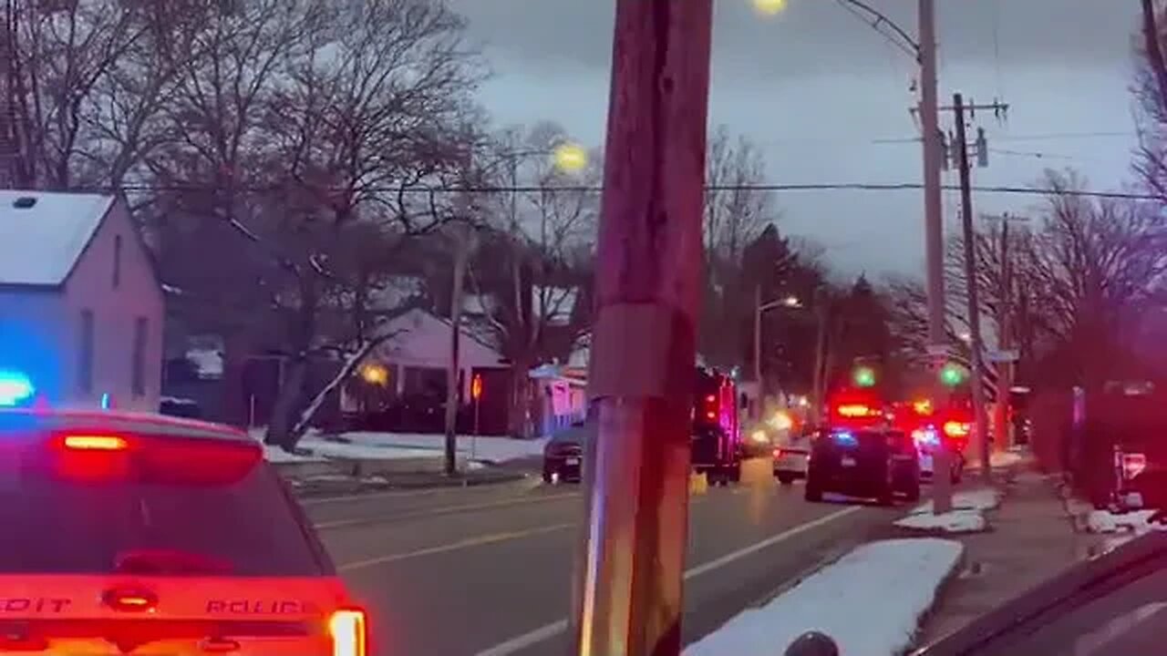 On the scene in Detroit’s northeast side where 2 Michigan State Police officers have been shot.