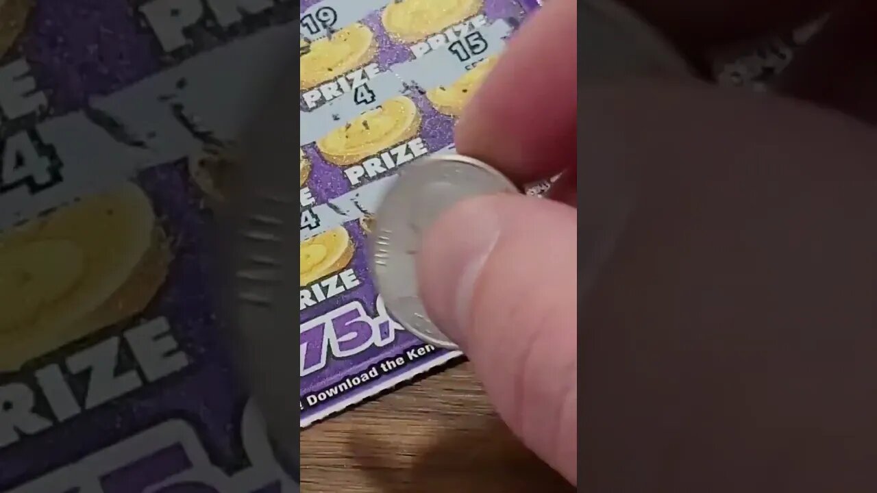 Purple Lottery Ticket Win #lottery