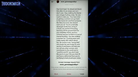 2022 06 27 4 An old dried up hag posing as a man stalking me on Instagram