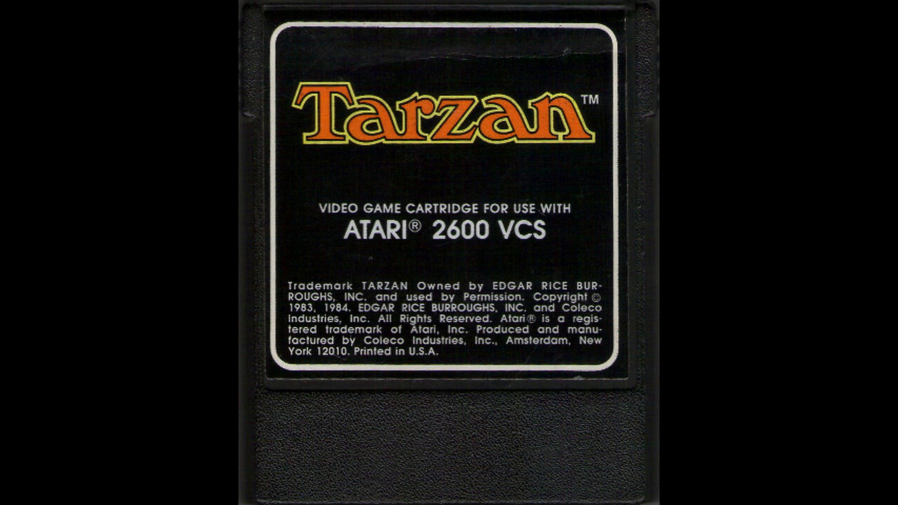 Prototype Tarzan for Atari 2600 Game Found, Released