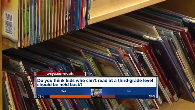 New third-grade reading law in Michigan