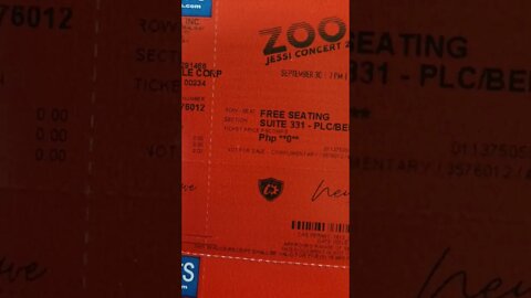 Red Ticket for Suite Section #JessiInManila #ZoomInManila