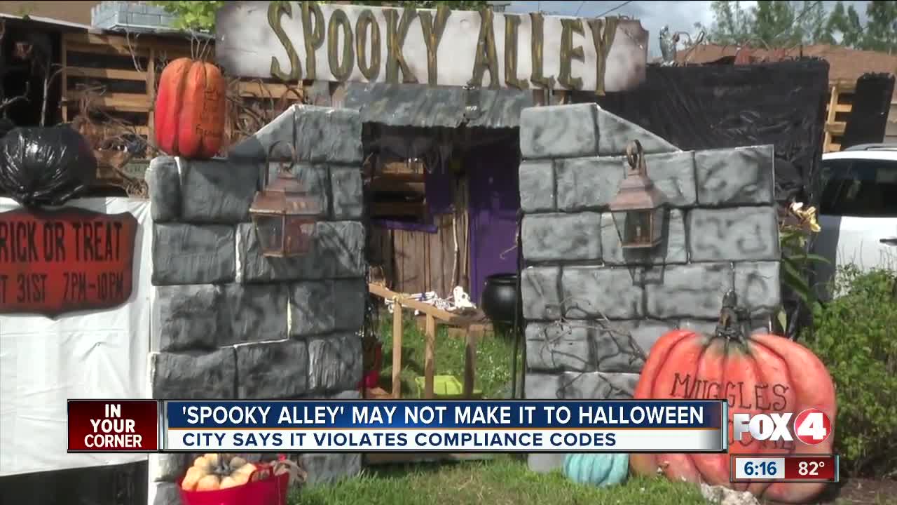 'Spooky Alley Halloween Yard' might not make it to Halloween