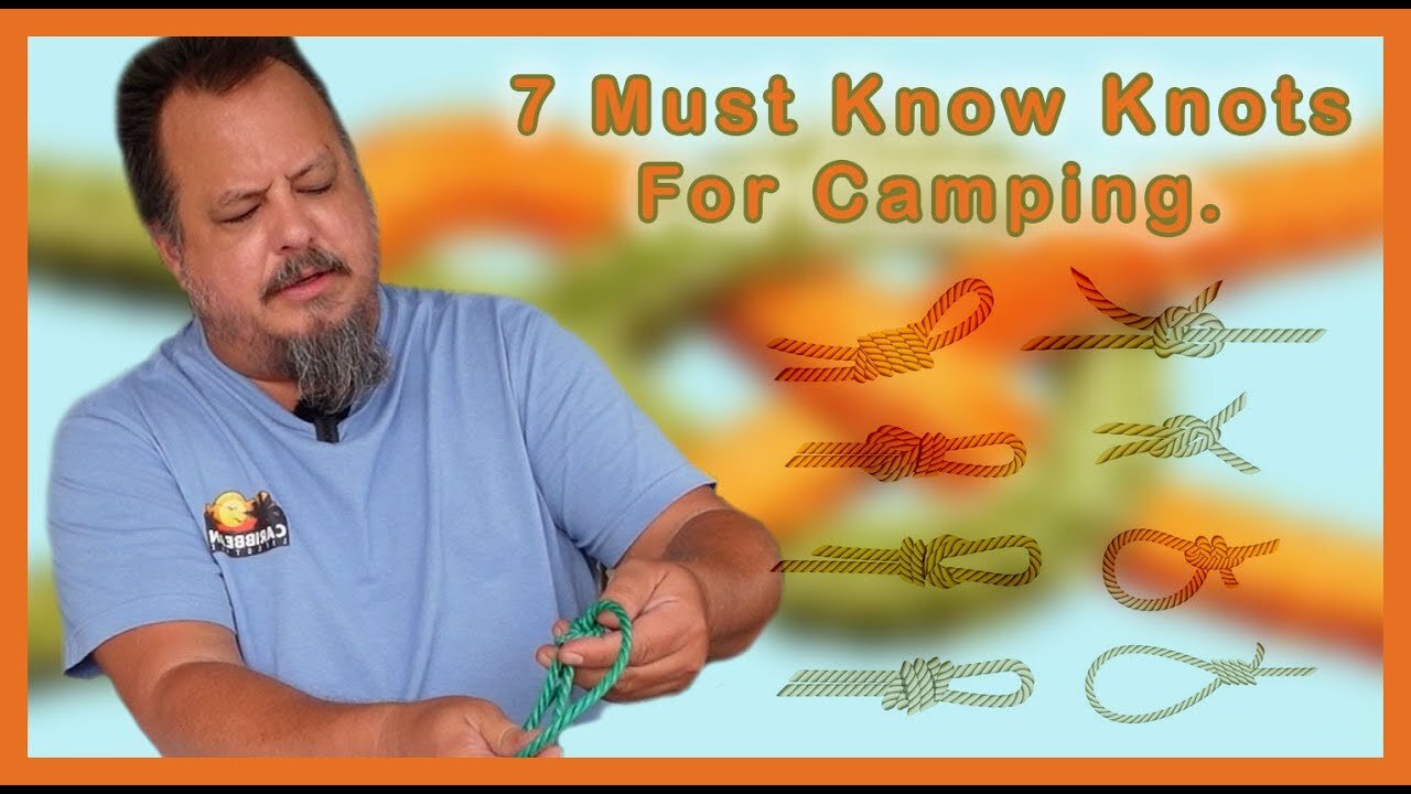 Learn 7 of the most commonly used knots that are perfect for camping.