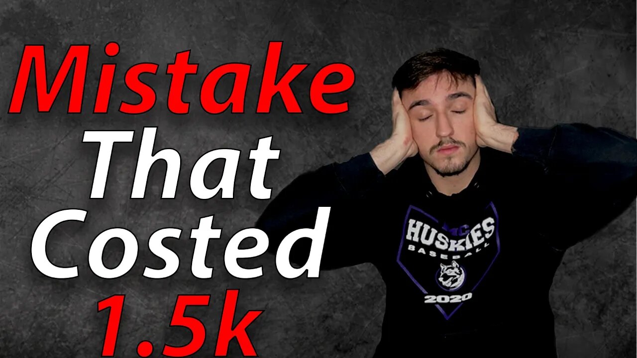 A Day Trading Mistake that Costed me $1,500...