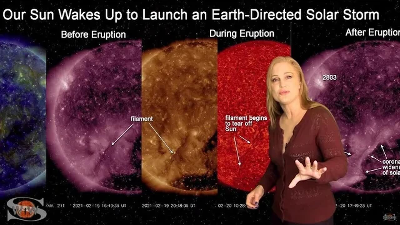 A Filament Slingshots Towards Earth | Solar Storm Forecast 02.22.2021