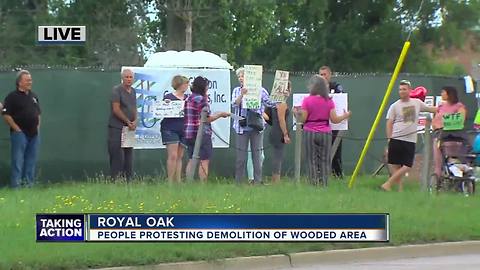 Royal Oak residents upset developers plan to build condos on portion of Mark Twain woods