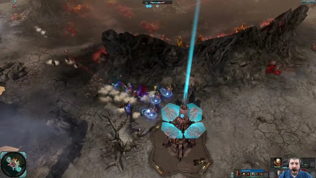 The Sickness (Warlock) vs initialmink7771 (Chaos Lord) || Dawn of War 2: Elite Mod