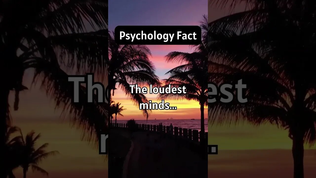 Loudest Minds..... #shorts #sad #loud #trending #live #facts #psychology #quotes #mindset #respect