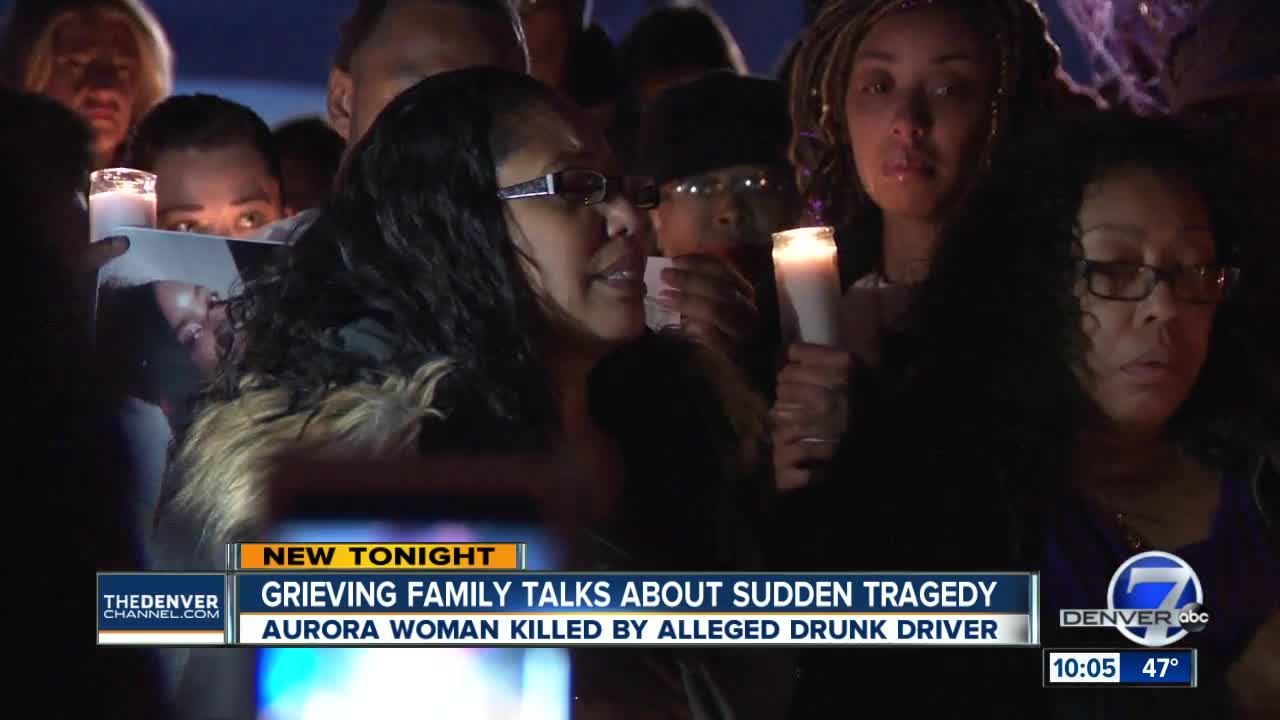 Friends and family gather to remember young woman killed by alleged drunk driver in Aurora