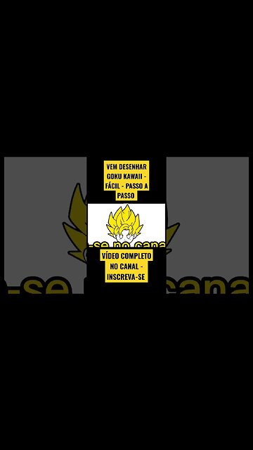 COMO DESENHAR GOKU KAWAII - FÁCIL #desenho #desenholivre #shorts #desenhofacil