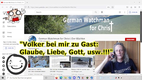 „Der liebe Volker bei mir zu Gast: Reinkarnation, Karma, Glaube, Religion, Gott, Liebe, usw!!!“ ...