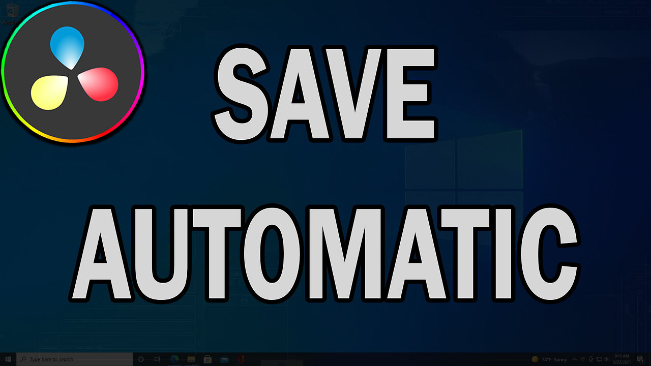 How To AutoSave In Davinci Resolve | Autosave Settings Tutorial