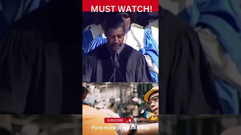 Must watch speech by Denzil Washington #shorts