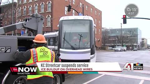 KC Streetcar service suspended due to ice