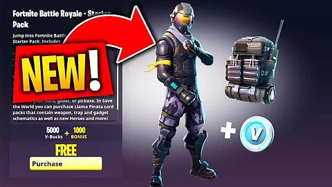 NEW! FREE FORTNITE STARTER PACK ROGUE AGENT SKIN + FREE VBUCKS! How to Unlock Rogue Agent FREE SKIN