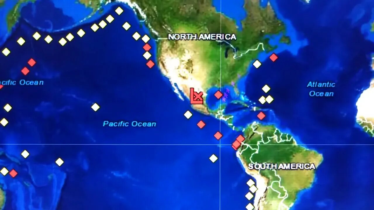 Tsunami Station In Event Mode. Indonesia. 10/23/2022