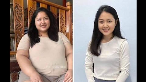 Unbelievable transformation by this women #weightloss