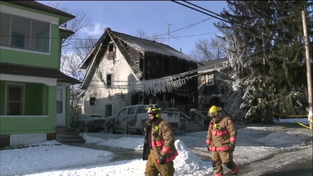 Akron house fire leaves mother and 3 children dead Wednesday morning