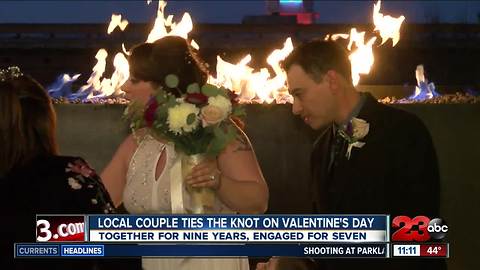 Local couple ties the knot on Valentine's Day