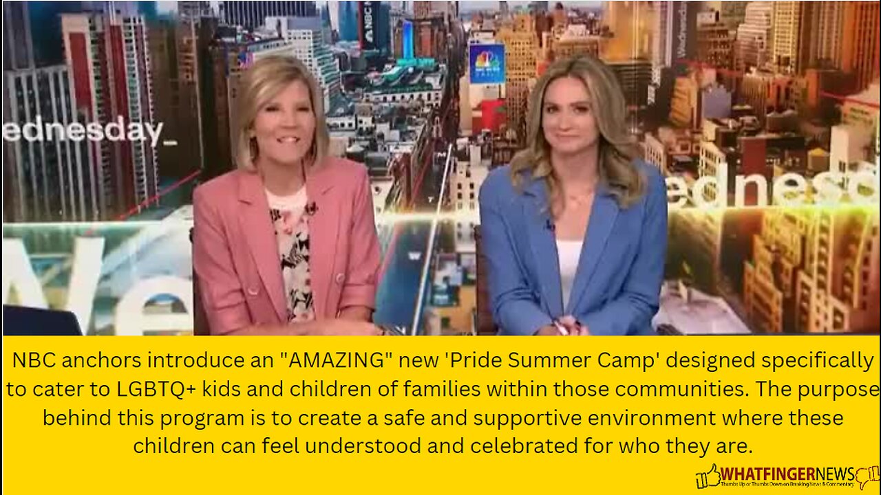 NBC anchors introduce an "AMAZING" new 'Pride Summer Camp' designed specifically to cater