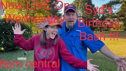 Live Birthday Bash For Syd! New Night For Lives | Wednesday 6pm central