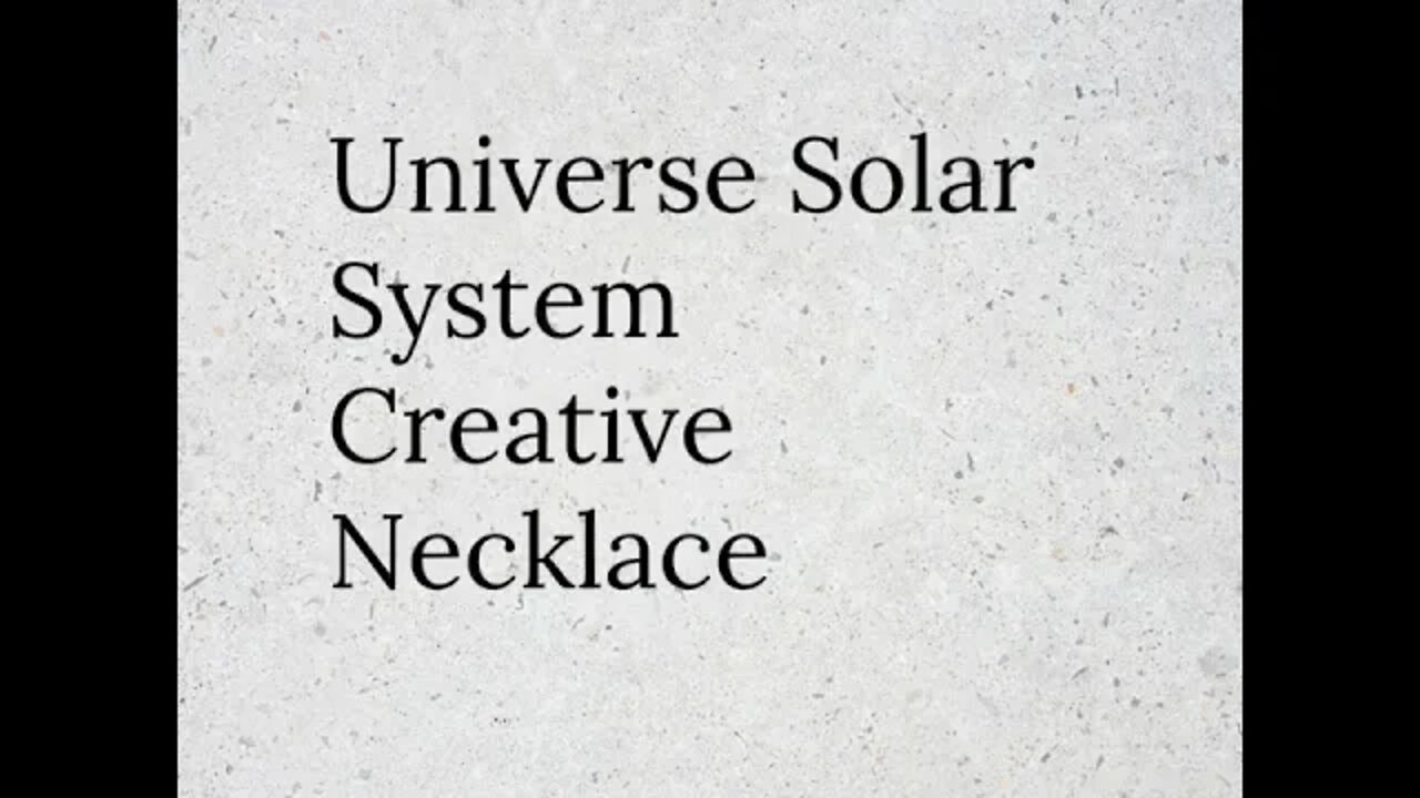 Universe Solar System Creative Necklace #shorts