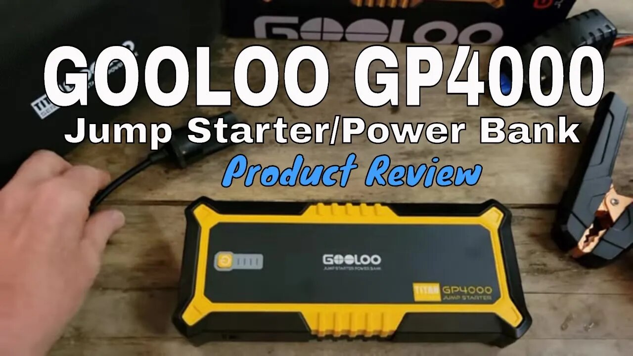 GooLoo GP4000 Jump Starter Power Bank - Product Review