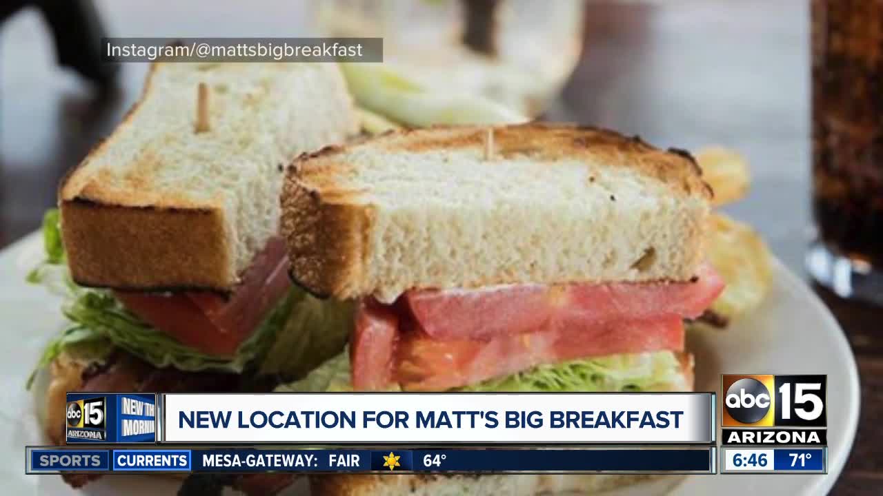 Matt's Big Breakfast opening new location in Scottsdale