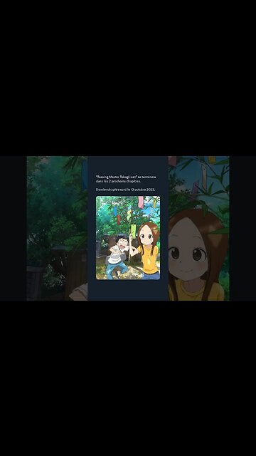 Teasing Master Takagi-san se terminera dans les 2 prochains chapitresLe chapitre sortira le 12/10/23